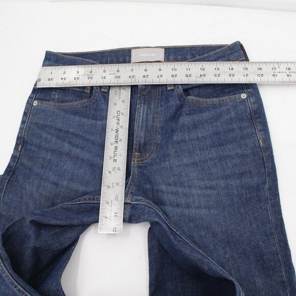 Everlane Jeans Mens 29 L32 The Slim Mid Rise 5 Pocket Stretch Denim whiskering - Picture 4 of 10